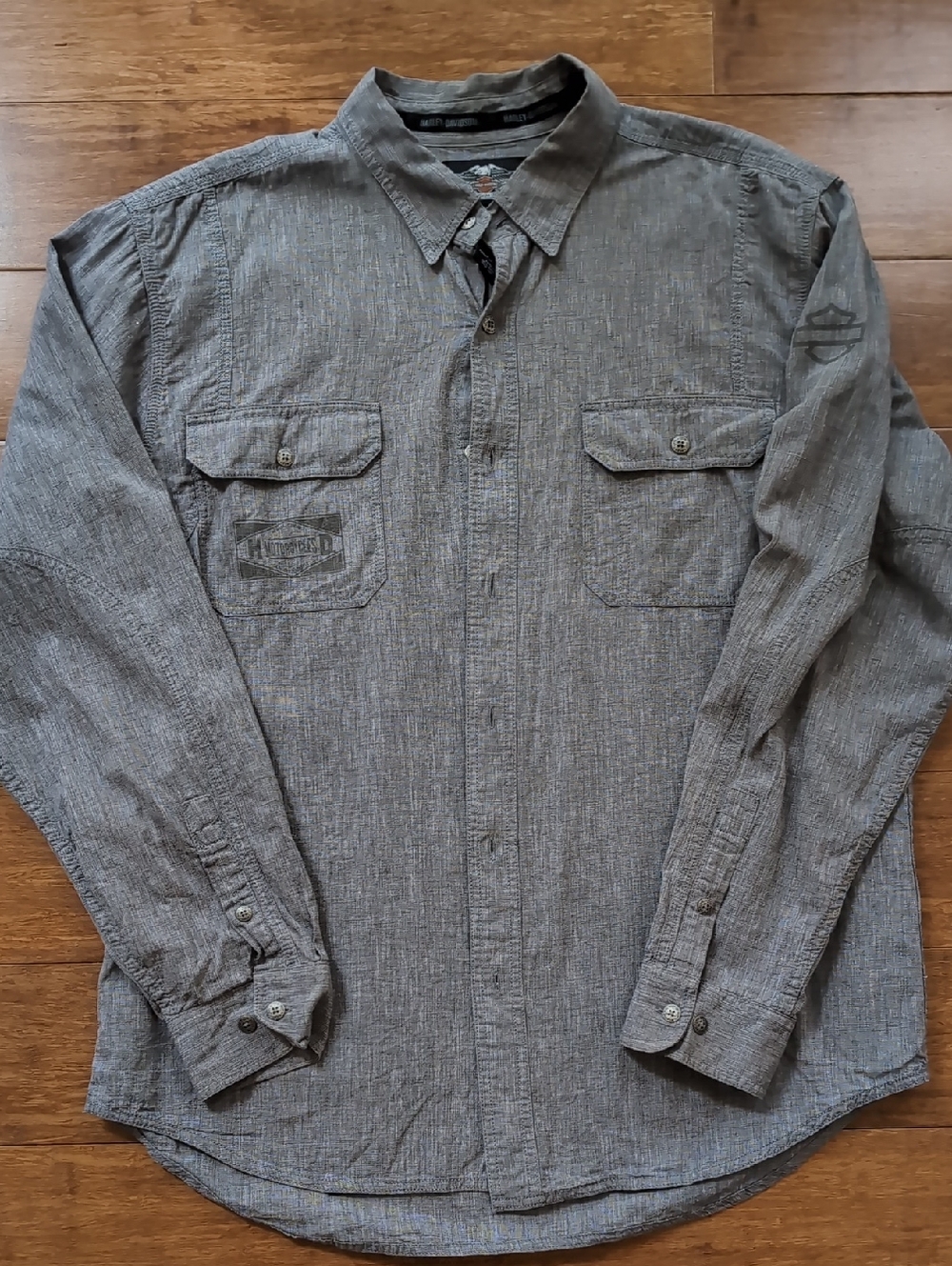 Harley Davidson Long Sleeve Button Up Shirt